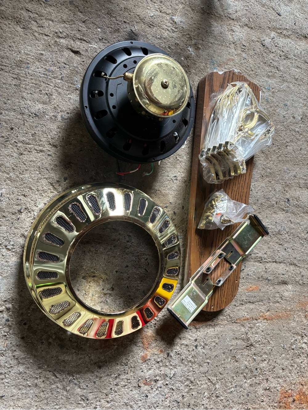Brass-Tone Ceiling Fan Parts | Polished Brass Accents